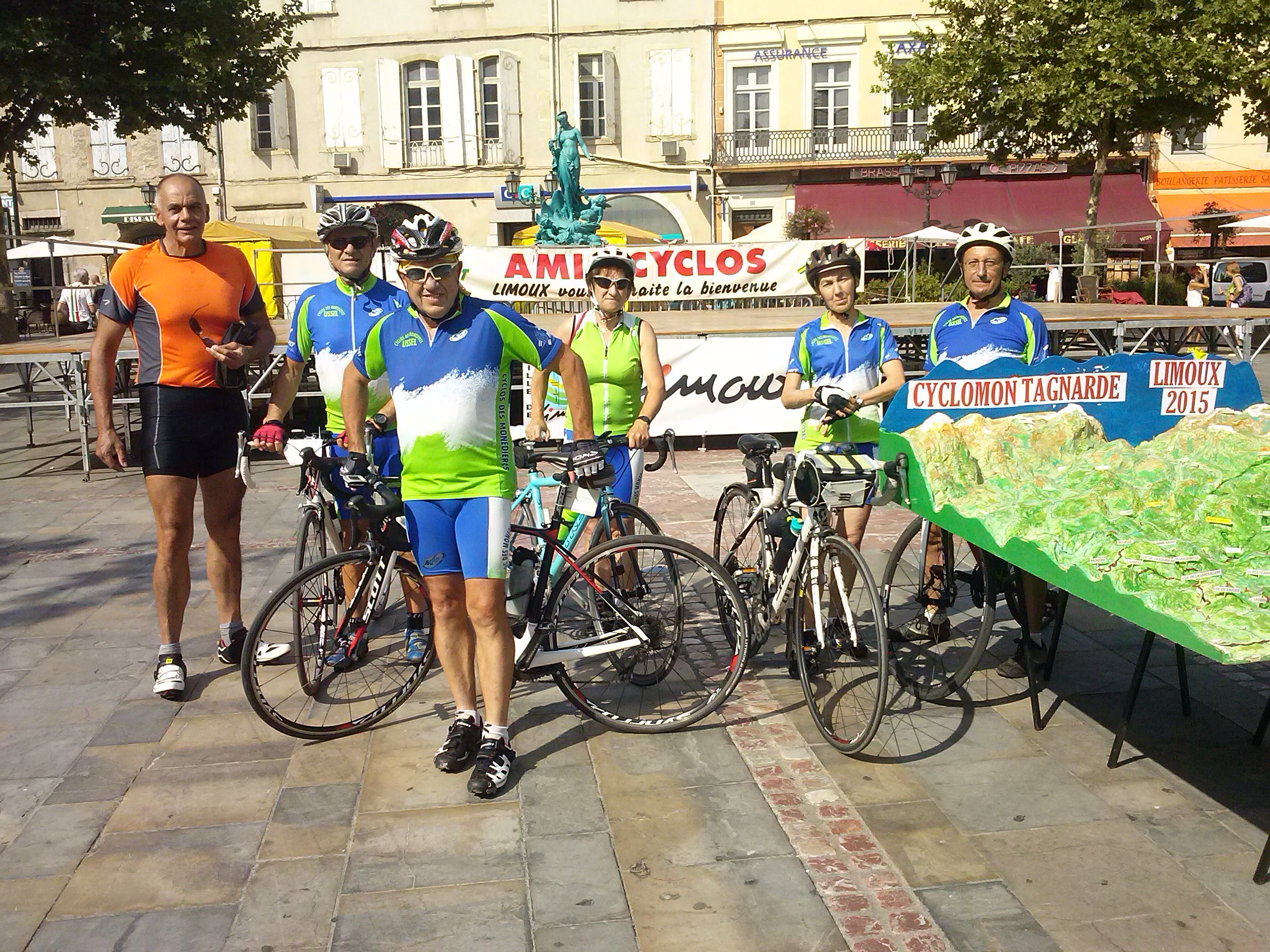 bcmf limoux depart de la cyclo montagnarde de Limoux le 18 juillet 2015